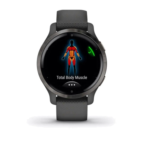 Смарт-часы Garmin Venu 2S Slate Stainless Steel Bezel with Graphite Case and Silicone Band (010-02429-10): Совместимые ОС Android / iOS