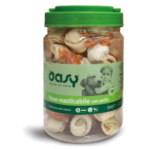 Ласощі для собак Oasy Dog Chewy Bone курка S 350 г (8053017343662)