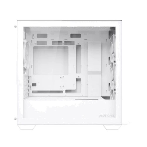Корпус ASUS A21 Plus White (90DC00H3-B19000): Материал передней панели пластик, металл