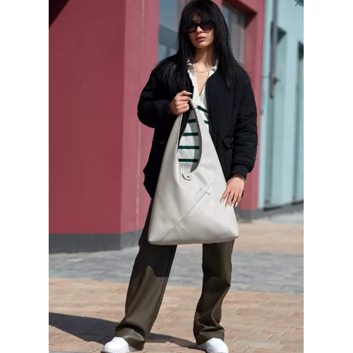 Женская сумка хобо Sambag HOBO M серый шёлк (53200030) фото 11
