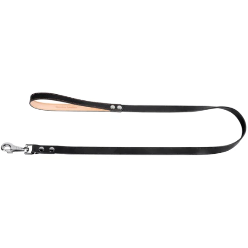 Поводок кожаный Collar одинарный непрошитый, 14мм/122см, Черный (4820082492267): Тип Поводок