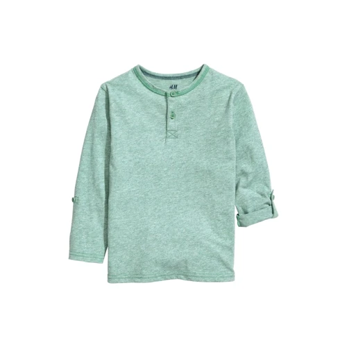 Лонгслів H & M 4656195 110-116 см світло-зелений: Розмір 110