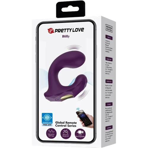 Вибромассажер LYBAILE Pretty Love Billy APP Purple (BI-300051HP)