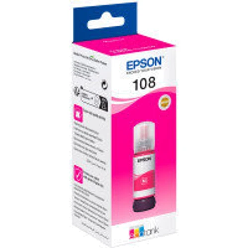 Чорнило Epson 108 EcoTank L8050/L18050 magenta (C13T09C34A): Колір Magenta