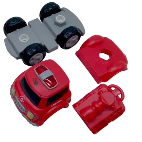 Машинка-конструктор интерактивная Lefei Пожарная магнитная (9901/9901-1/9902/9903)