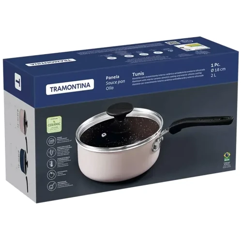 Ківш Tramontina Tunis з кришкою 2 л 18 см Blue (28723/118)