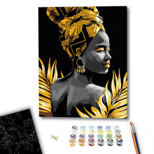 Картина по номерам Brushme Африканка ©Mykhailyshyna Daria 40х50 см (BSB0013): Производитель Brushme