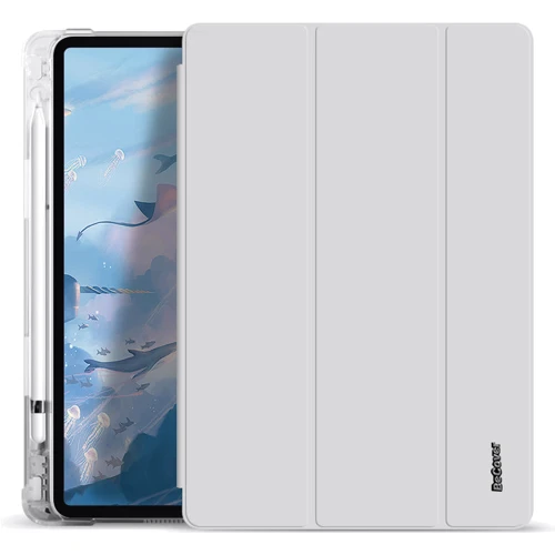 Аксессуар для iPad BeCover Case Book Soft TPU with Pencil mount Gray for iPad Air 2020/iPad Air 2022 (706763)