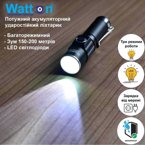 Ліхтар туристичний Watton WT-089: Тип Ручной