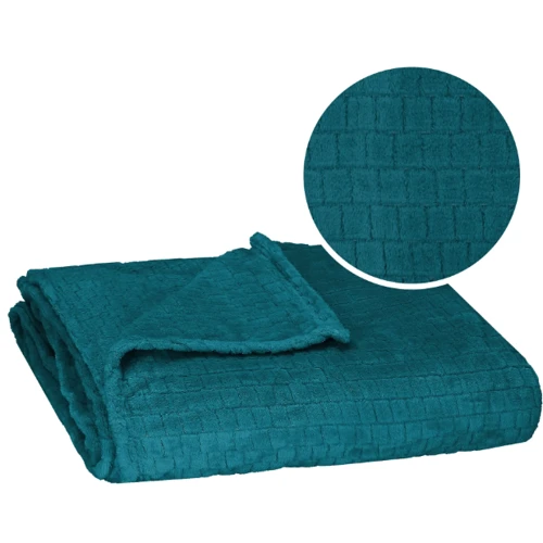 Плед Springos Extra Soft 130x180 см бирюзовый (HA7108) фото 5