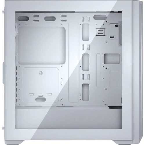 Корпус Cougar MX330-G Pro (White): Материал передней панели металл