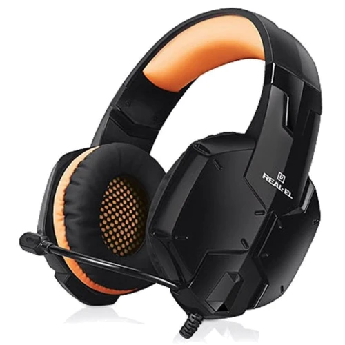 Наушники REAL-EL GDX-7700 SURROUND 7.1 black-orange