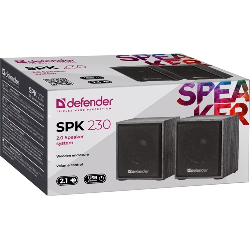 Акустическая система Defender 2.0 SPK 230 USB 4W black (65223) фото 5