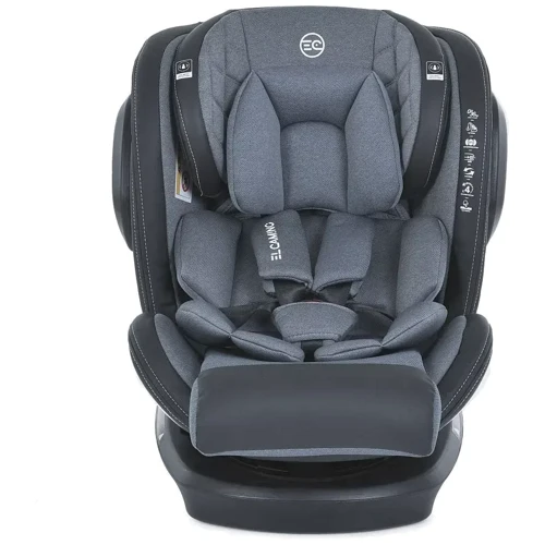 Автокресло El Camino Evolution 2 360 Isofix 0-36 кг royal dark gray (ME 1045 Royal Dark Gray): Группа 0/1/2/3 (с рождения до 36 кг)