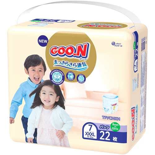 Трусики-підгузки GOO.N Premium Soft для дітей 18-30 кг, 7 (3XL), 22 шт фото 8