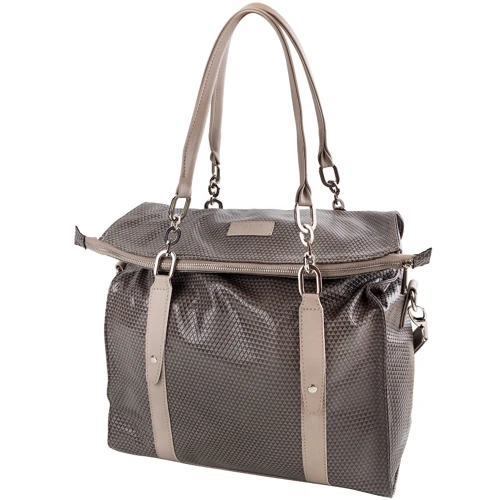 Жіноча дорожня сумка Laskara сіра (LK10241-grey-taupe)