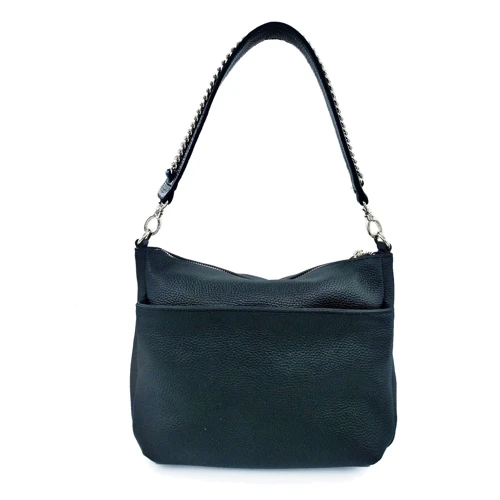 Женская сумка через плечо ARTiS Bags черная (1761 703-7016): Фактура Матовая, Зернистая