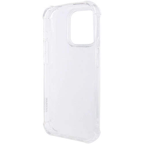 Чехол для iPhone TPU Case GETMAN Ease logo Transparent for iPhone 15 Pro Max: Цвет прозрачный