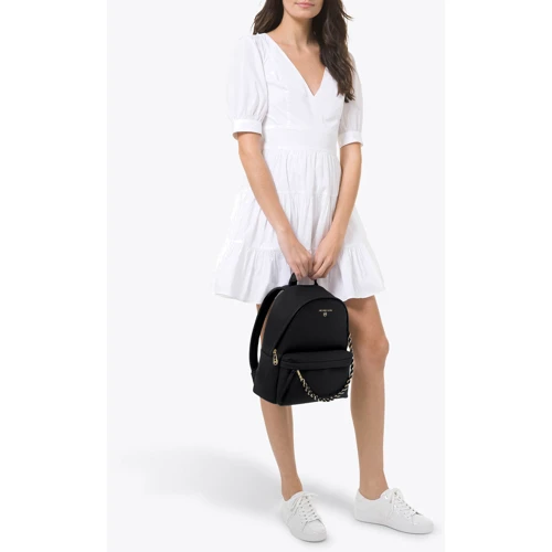 Женский рюкзак Michael Kors Slater MD Backpack черный (30T0G04B1L001): Материал Натуральная кожа