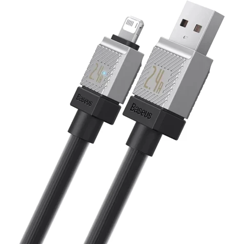 Кабель Baseus USB Cable to Lightning CoolPlay Series Fast Charging 2.4A 2m Black (CAKW000501): Тип USB Cable - Lightning