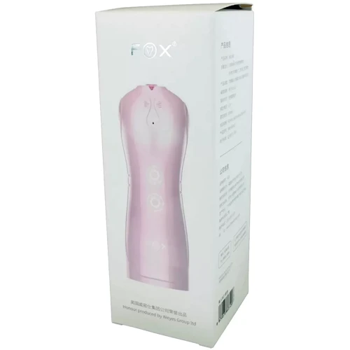 Мастурбатор с вибростимуляцией FOXSHOW Vibrating and Flashing Masturbation Cup Pink USB 7+7 Function, BS6300022
