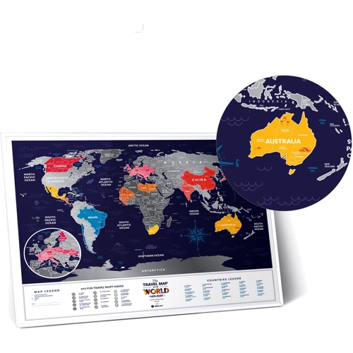 Скретч-карта світу Travel Map Holiday World (Eng) фото 7