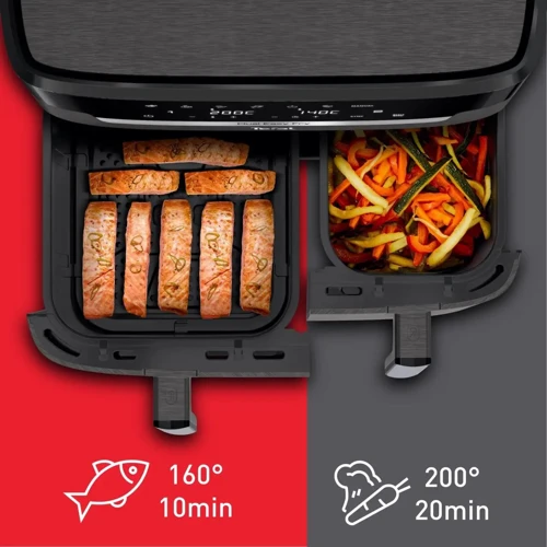 Фритюрниця Tefal Dual Easy Fry XXL EY942HE0: Матеріал корпусу металл / пластик