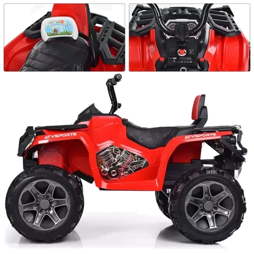 Детский электромобиль Квадроцикл Bambi M 3999EBLR-3 до 35 кг: Максимальная скорость, км/ч 3-5