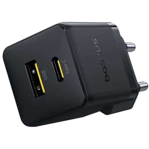 Зарядное устройство Baseus Wall Charger Palm USB-C+USB 20W with USB-C Cable Black (P10111608113-01): Кабель в комплекте USB-C