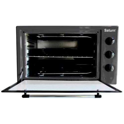 Електрична духовка настільна Saturn ST-EC3801 Graphite: Розміри 32х52х43 см