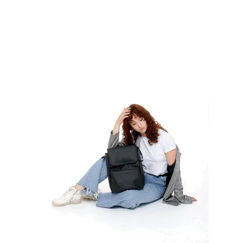 Женский рюкзак Sambag Loft BEN черный (22320001): Застежка Магнитная