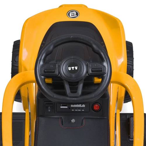 Детский электромобиль-толокар 2в1 Bambi желтый (M 5764EBLR-6)