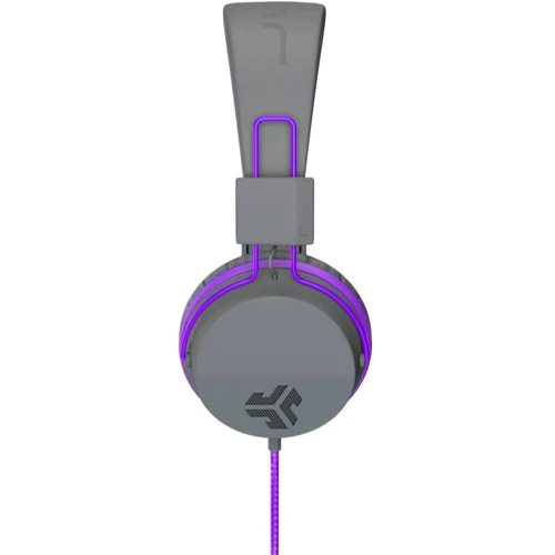 Наушники JLab JBuddies Studio Kids Wired Graphite/Violet (IEUHJKSTUDIORGRYPRP6): Тип конструкции накладные
