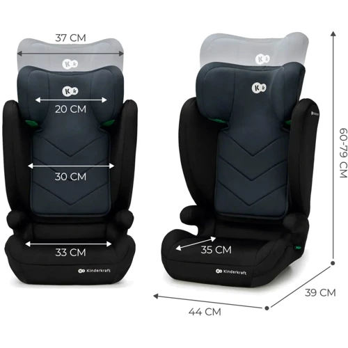 Автокрісло Kinderkraft i-Spark Black (KCISPA00BLK0000) фото 8