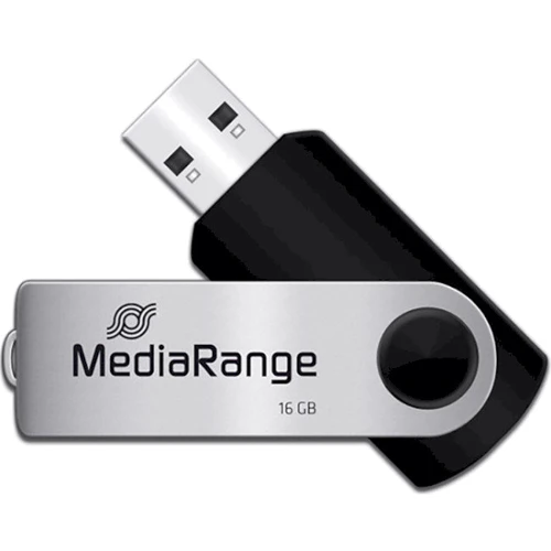 USB-флешка MediaRange 16GB USB 2.0 Black/Silver (MR910)
