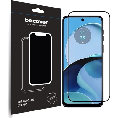 Аксессуар для смартфона BeCover Tempered Glass Black for Motorola Moto G14 (709935)