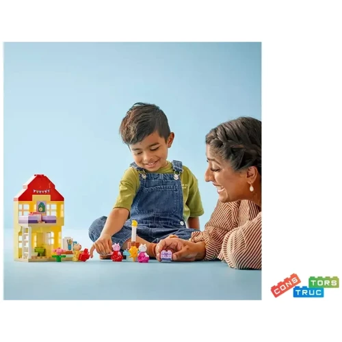 Конструктор LEGO DUPLO Peppa Pig Праздничный дом Пеппы (10433): Рекомендуемый возраст от 2 лет