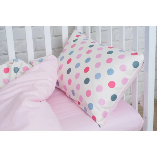 Постельное белье для новорожденных Royal Dream (Розовый горох) 80х190; 90х190