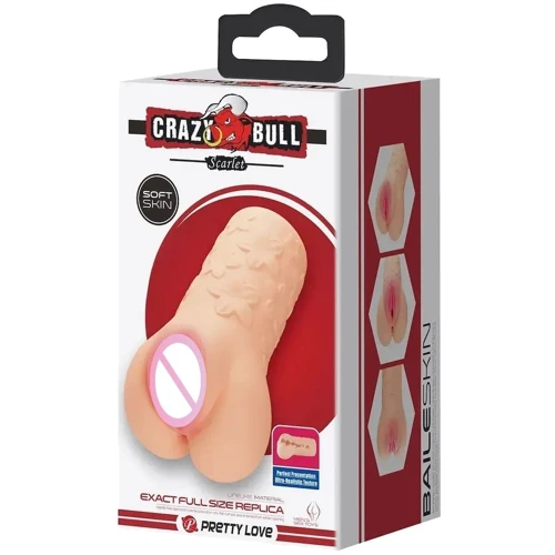 Мастурбатор LYBAILE Crazy Bull Scarlet soft skin (BM-009236N)