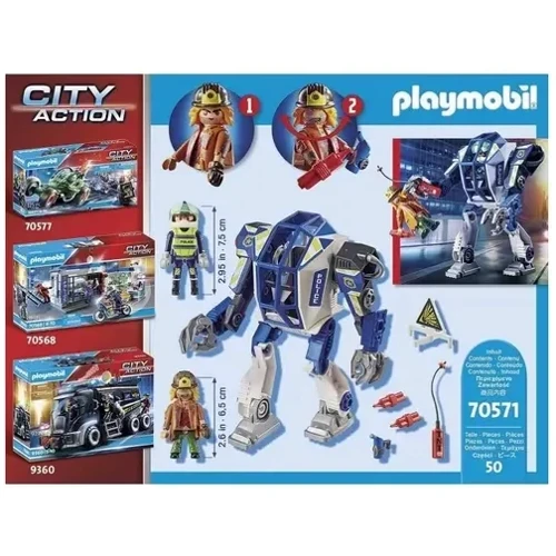 Конструктор Playmobil City Action Полицейский робот (70571) фото 5