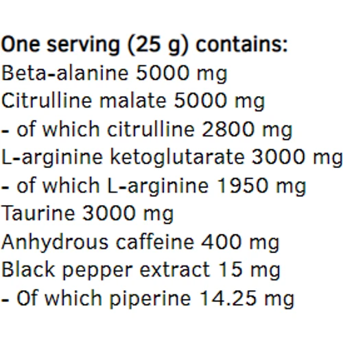 Предтренировочный комплекс Trec Nutrition Gold Core Line C.O.X 250 g / 10 servings / sour gummy: Тип Комплекс до тренировки