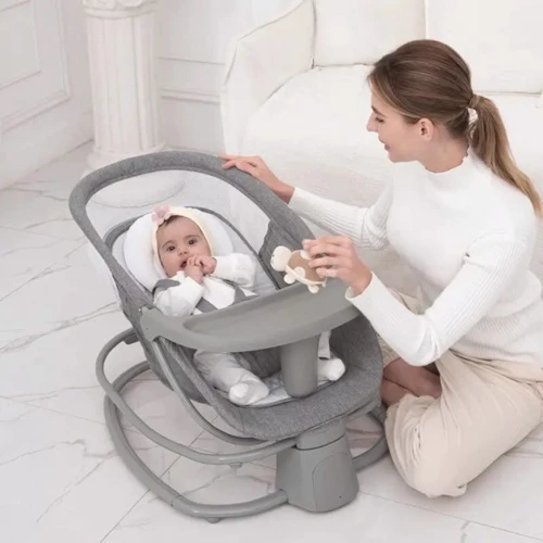 Убаюкивающий центр-качель Mastela dark grey темносерый 8112 фото 5