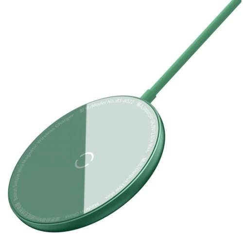 Зарядний пристрій Baseus Wireless Charger MagSafe Simple Mini 15W Green (WXJK-H06) для iPhone 16 I 15 I 14 I 13 I 12 series: Особливості MagSafe