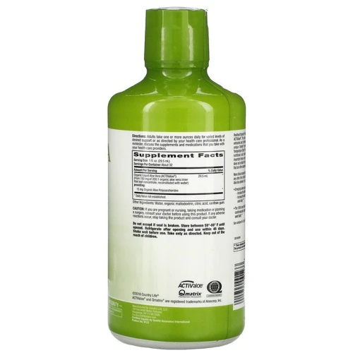 Country Life Aloe Vera Алоэ вера 944 мл: Тип Пищеварительные ферменты