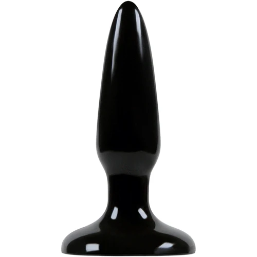 Анальная пробка Pleasure Plug Mini, 8.5x2.2 см, черный
