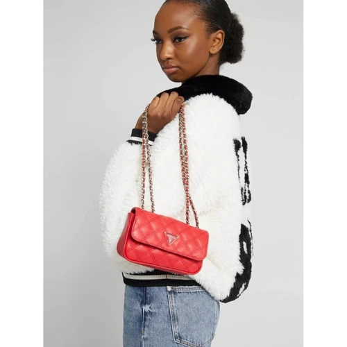 Женская сумка кросс боди Guess Cessily Micro Mini красная (HWEV7679780-LIP): Пол Женский