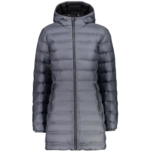 Пуховик CMP Woman Parka Fix Hood 3Z23076-U887 42 (34) серый зимний с капюшоном