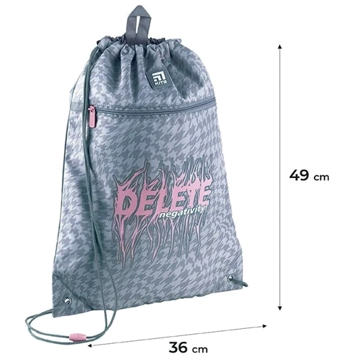 Сумка для взуття Kite 601L-1 (K24-601L-1): Особливості Петля для удобного подвешивания, Мягкая утяжка по периметру, Карман на молнии