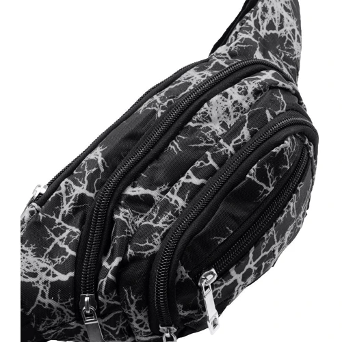 Мужская поясная сумка Valiria Fashion серая 4DETBP3351-2-9: Фактура Тканая