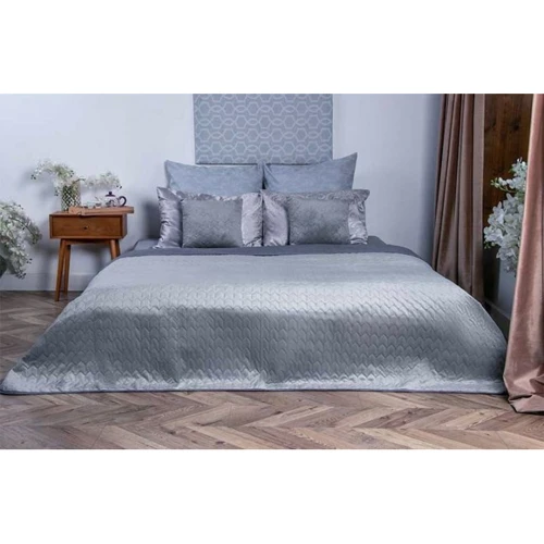 Покрывало Руно VeLour Grey 220х240 (330.55_Grey): Материал Микрофибра